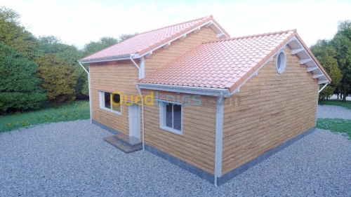 FABRICATION DE CHALETS EN BOIS ROUGE