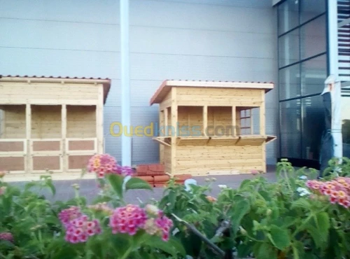 FABRICATION DE CHALETS EN BOIS ROUGE