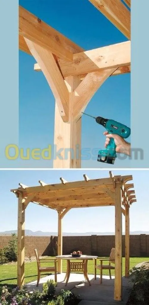 FABRICATION DE CHALETS EN BOIS ROUGE