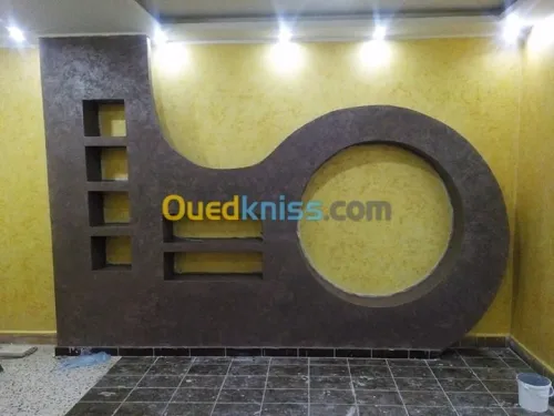 Peinture décoration BA13 lustrage jard
