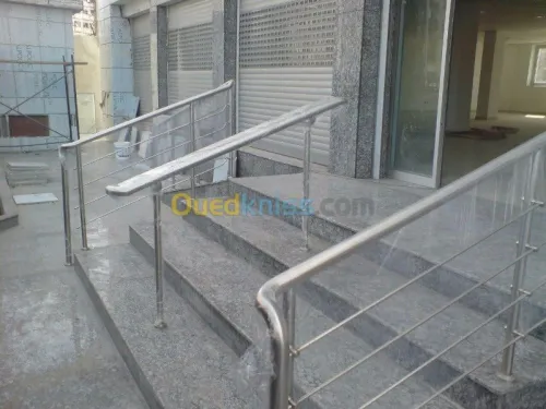 Rampe d'éscalier en inox 