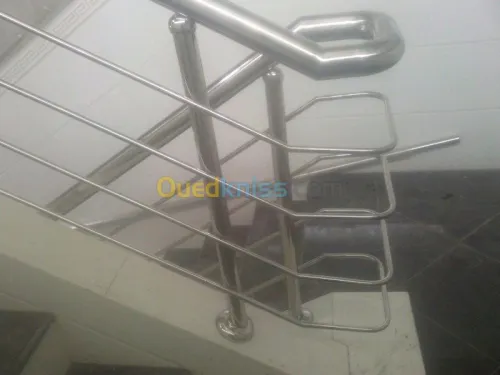 Rampe d'éscalier en inox 