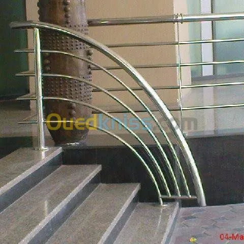 Rampe d'éscalier en inox 