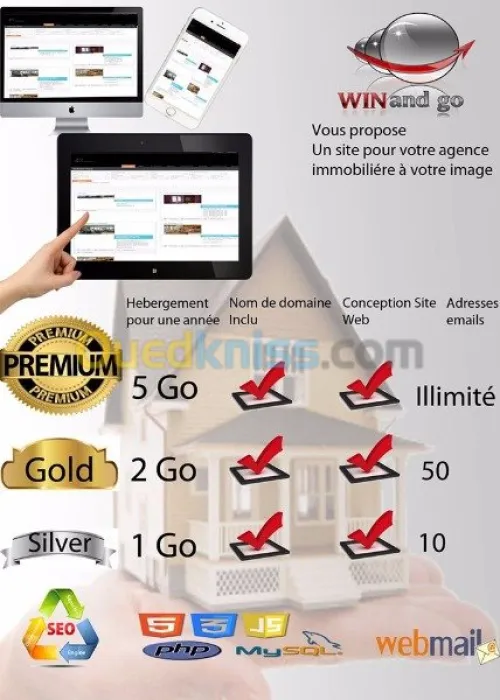 Hébergement et conception de site web