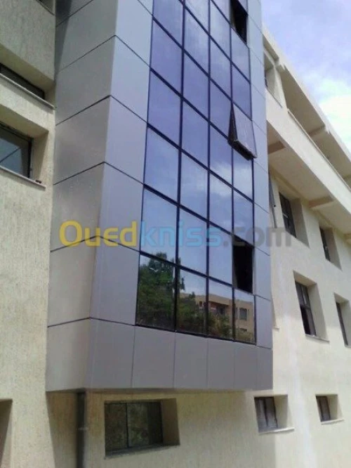 Revétment façade Mur rideux