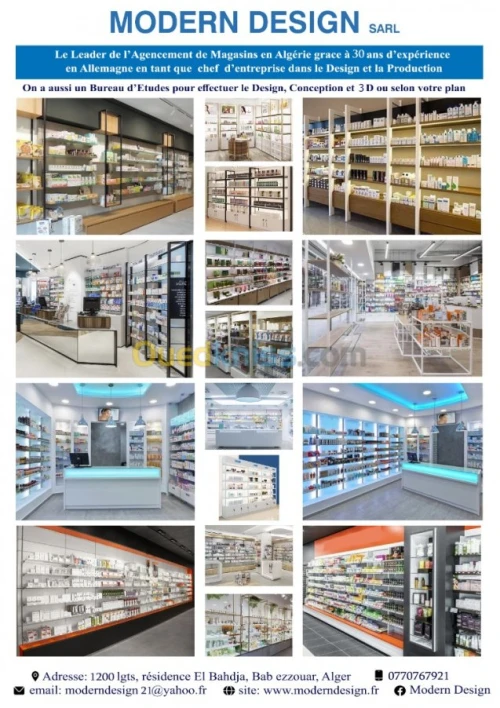 Agencement pharmacie Modern design