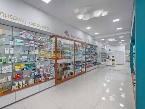comptoir et étagère pharmacie algerie