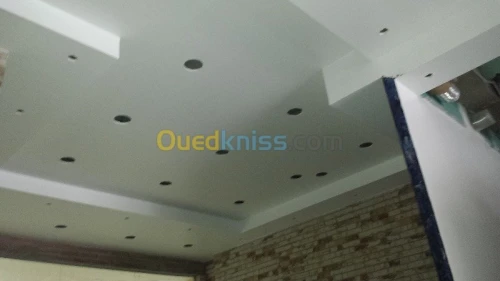 Pose placoplatre .plafond /mur/cloison