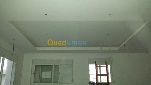 Pose placoplatre .plafond /mur/cloison