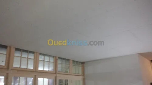 Pose placoplatre .plafond /mur/cloison