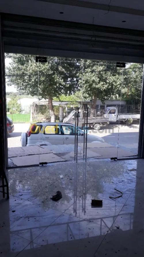 façade en verre trempè