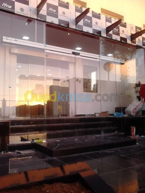 façade en verre trempè