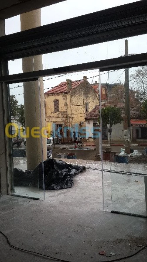 façade en verre trempè