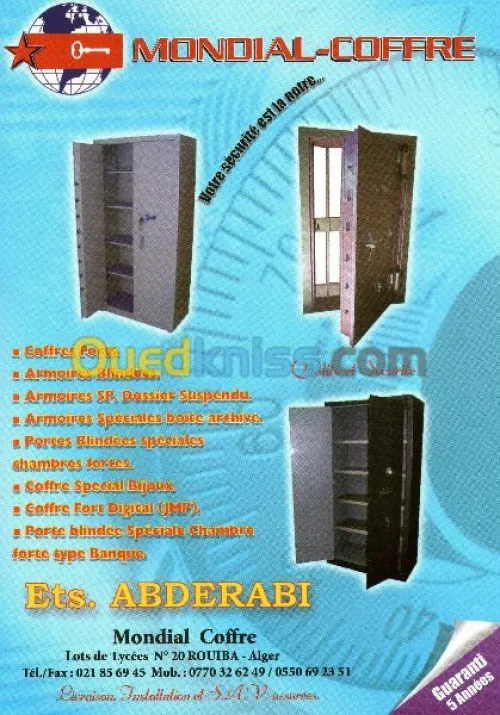 vente reparation coffre 