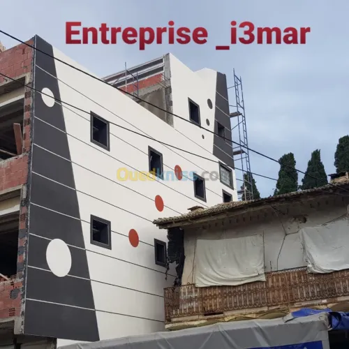 Traitement de façade en enduit monocouche
