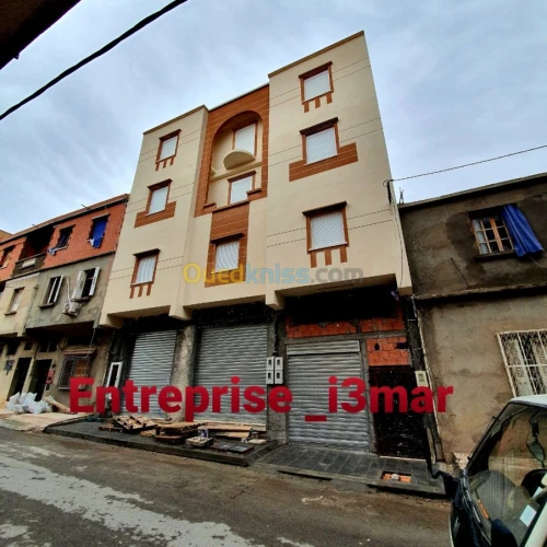 Traitement de façade en enduit monocouche