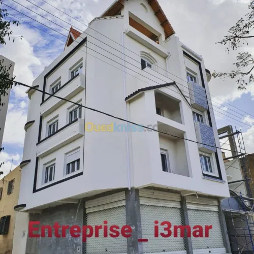 Traitement de façade en enduit monocouche
