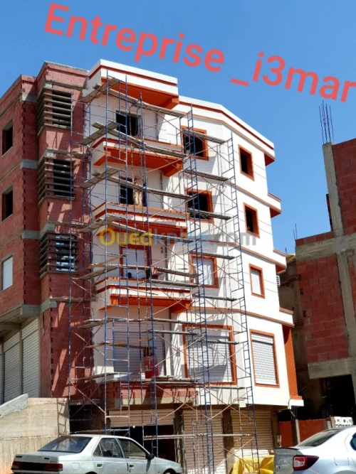 Traitement de façade en enduit monocouche