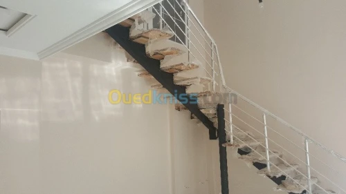 Construction escalier ferronnerie 