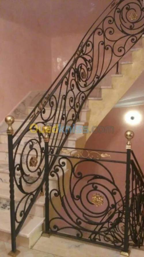 Construction escalier ferronnerie 