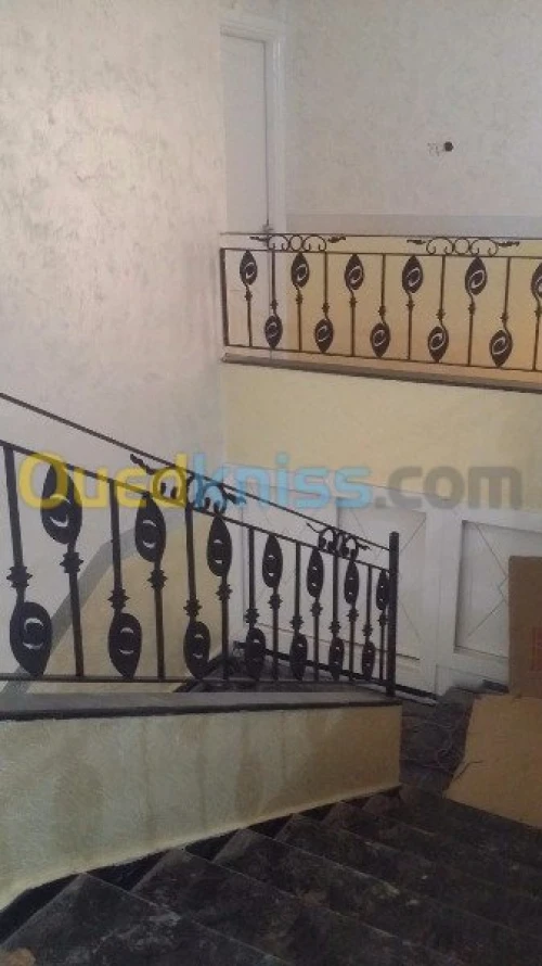 Construction escalier ferronnerie 