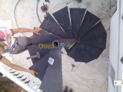 Construction escalier ferronnerie 