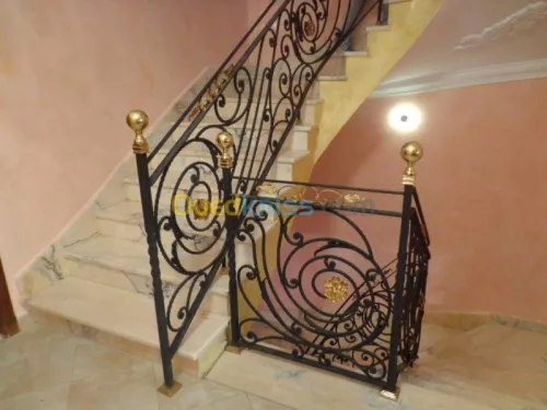 Construction escalier ferronnerie 