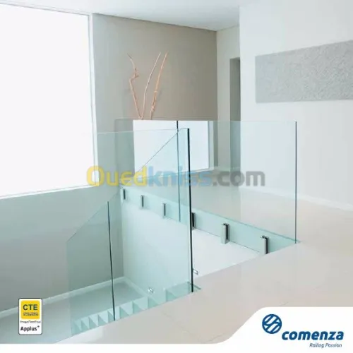 Rampes et Gard corp en inox-verre