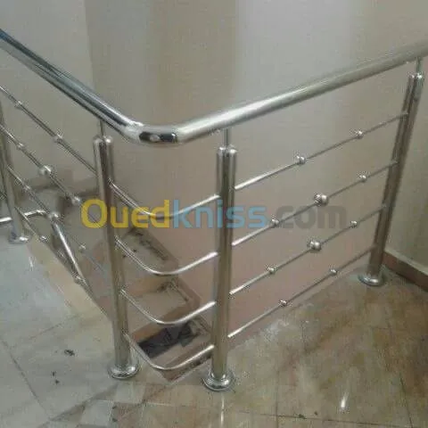 Rampes et Gard corp en inox-verre