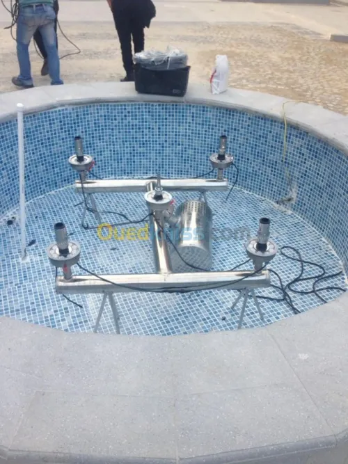fourniture et pose accessoire et pièces d'origine pour fontaine et jet d'eau