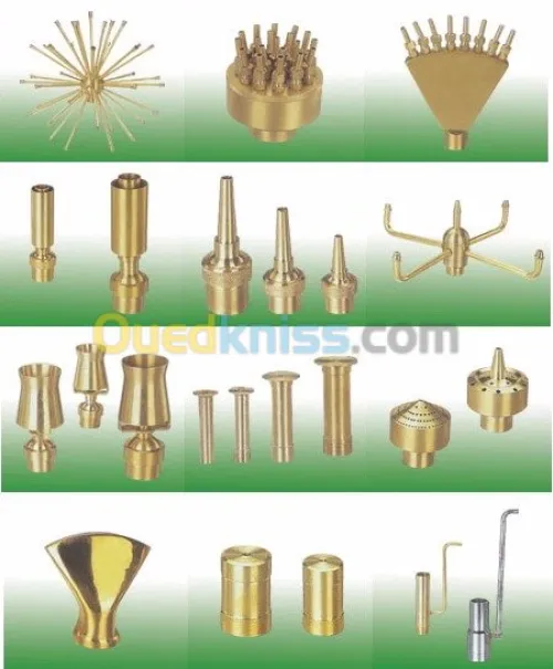 fourniture et pose accessoire et pièces d'origine pour fontaine et jet d'eau
