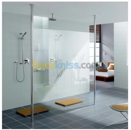 MENUISERIE EN ALUMINIUM,VERRE TREMPE 