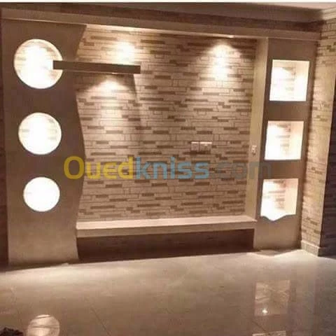 Placoplatre et peinture 