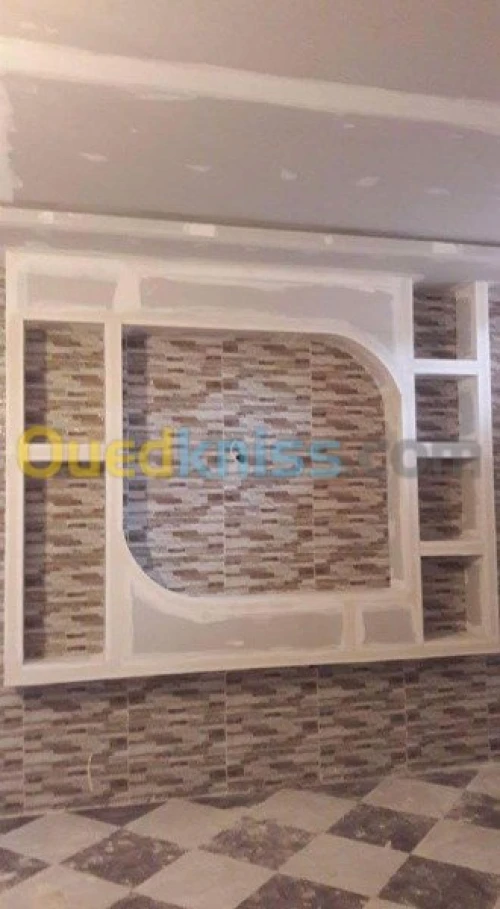 Placoplatre et peinture 