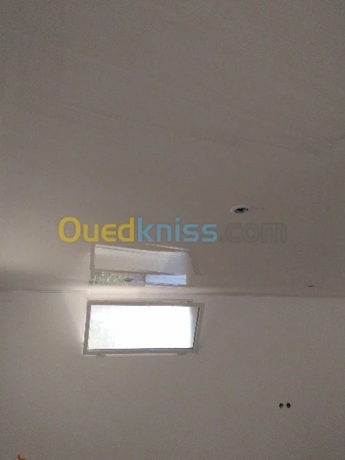 Montage de faux plafond  pvc 