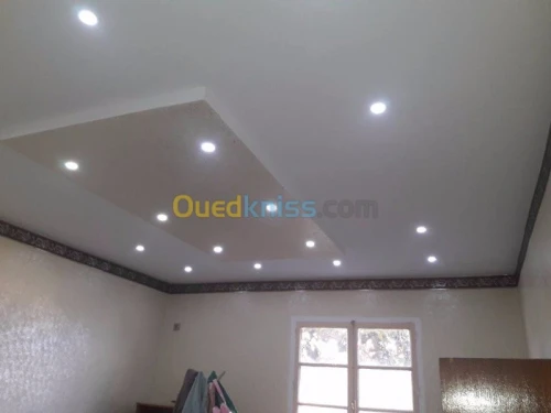 placo platre BA13  PVC  FAOUX PLAFOND 