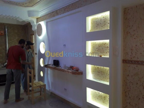placo platre BA13  PVC  FAOUX PLAFOND 