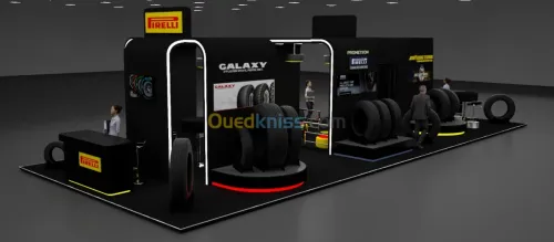 Design global  Conception 3D de stand