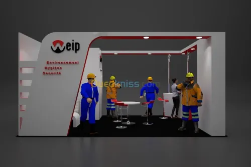 Design global  Conception 3D de stand