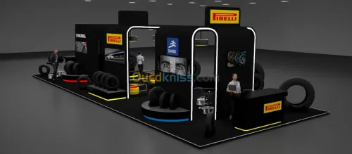 Design global  Conception 3D de stand