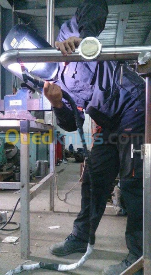 traveaux inox fabrication et montage