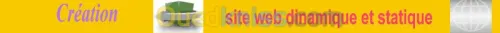 Creation site web, pub, Animation 