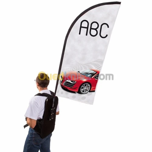 TREK FLAG /DRAPEAU SUR SAC A DOS
