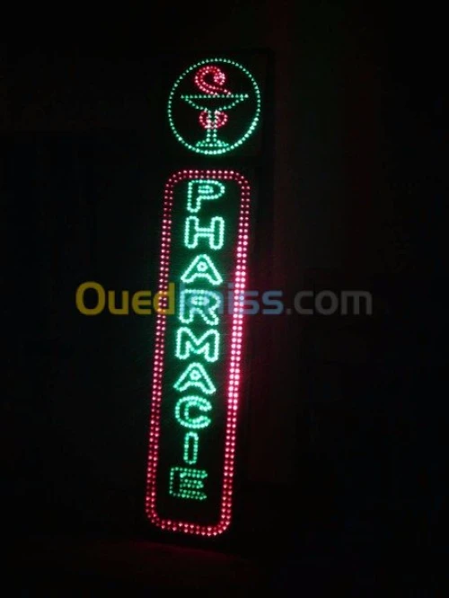 Enseigne lumineuse led pharmacie