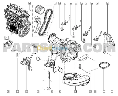 POMPE A HUILE RENAULT / NISSAN 1.2 TCE
