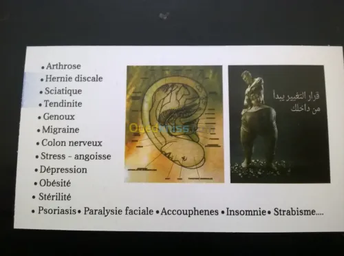 Nutrition  Auriculotherapie  chromato