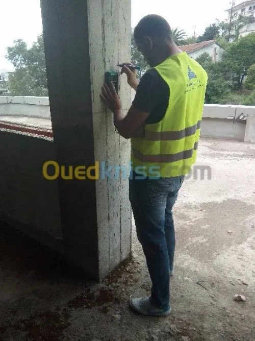 Laboratoire d'analyse de béton 