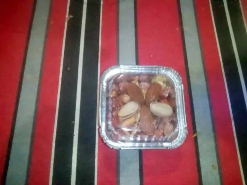 thé du Sahara + fruits secs + gateaux 