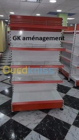 Rayonnage supérette très bonne finition  
