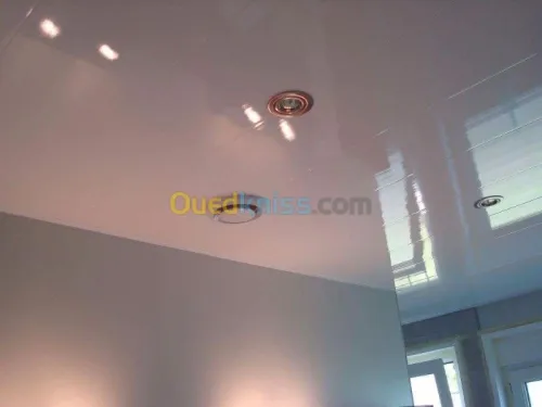 Pose faux plafond pvc